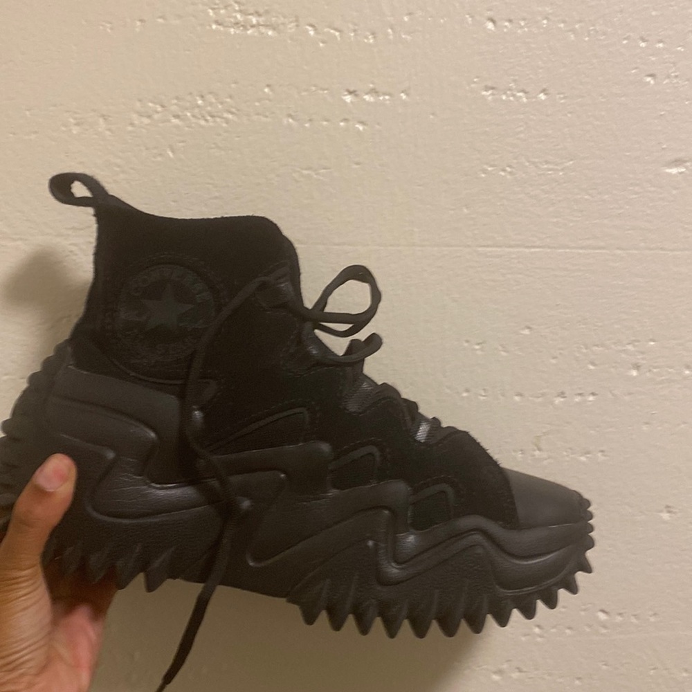 Converse run star motion CX all black size 7